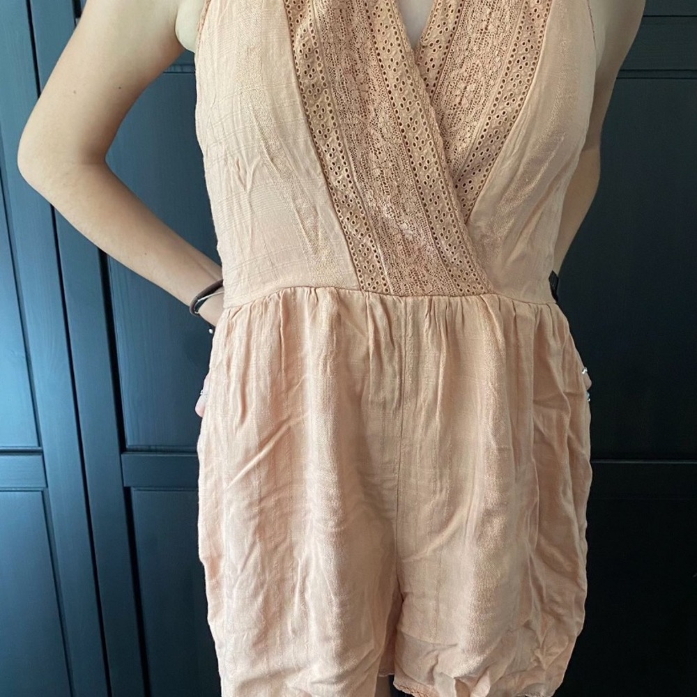 Fun And Elegant Blush Colored Romper Size S From American Eagle
